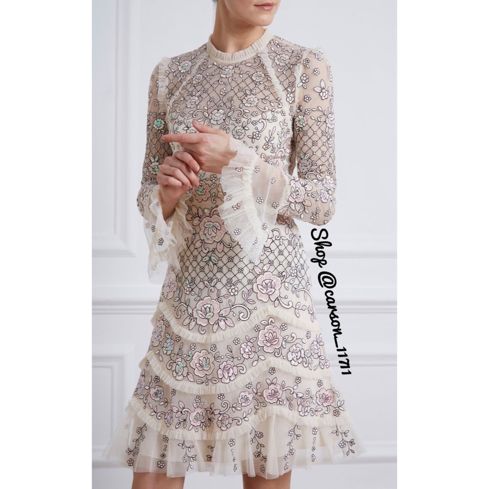 NEW Needle & Thread Marigold Rose Minidress